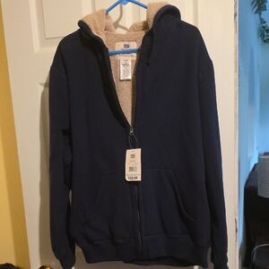 Faded Glory Blue Zip Up Sweater